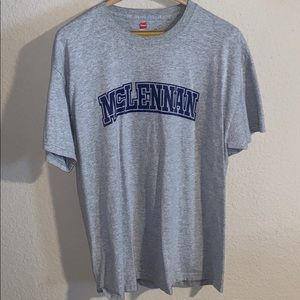 Women’s t shirt with MCLENNAN in blue